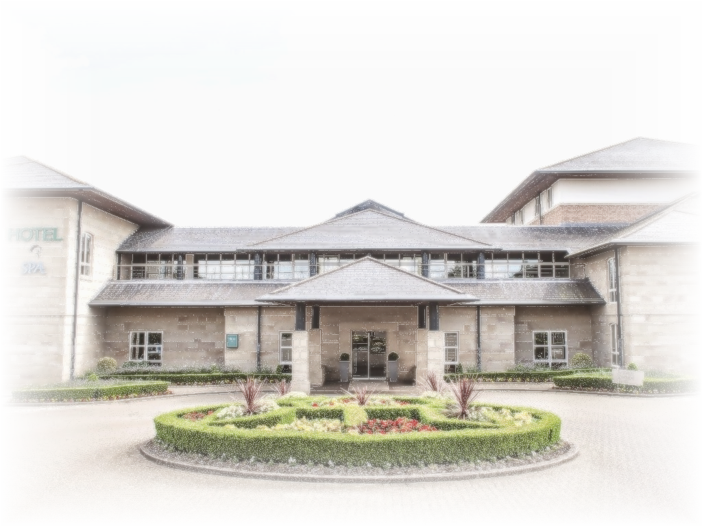 Thorpe Park Hotel & Spa — watercolour illustration